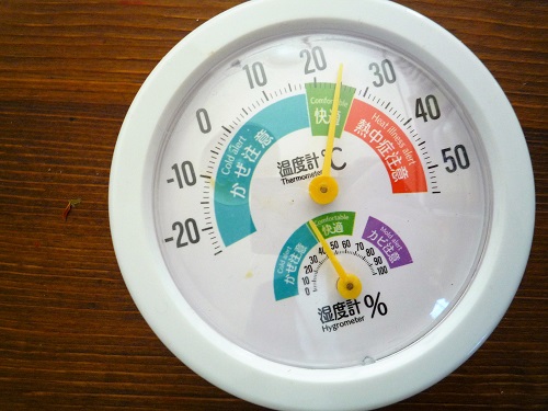 １００均の温湿度計